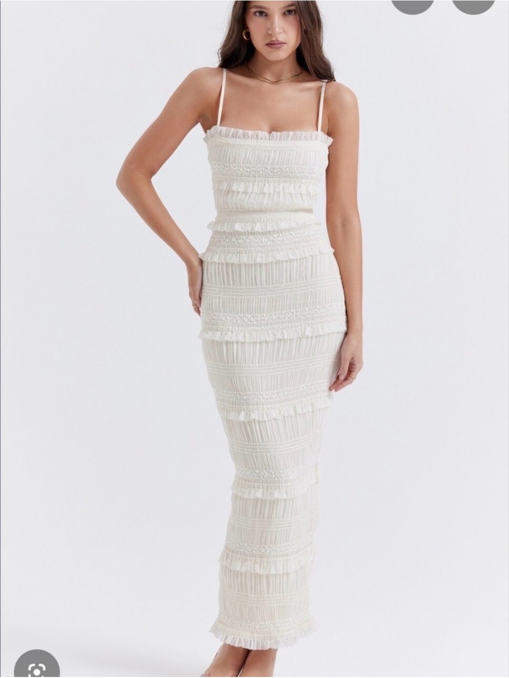 House of CB Solana Ivory Dress - S
